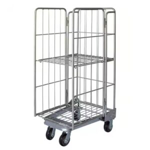 Roll Container with Shelf YD-L003